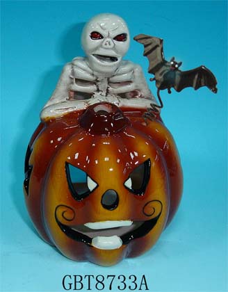 Ceramic Halloween Pumpkin