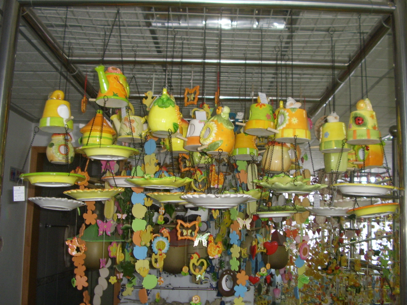 Ceramic Bird bath & feeders